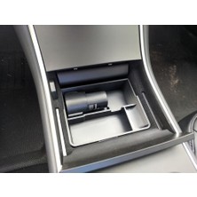 2017-2026 Tesla Model 3 Orta Konsol Tepsisi (J1772 Adaptör Yuvalı)