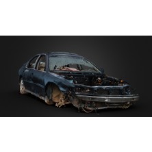 Hasarlı Honda Accord Gaslands Masaüstü Arazi + Nöbetçi Araç