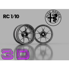 Rc 1/10 Alfa Romeo Giulia Qv Jant Replikası