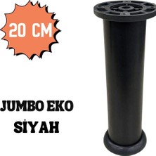 Elovias Eroğlu Baza Ayağı Eko Jumbo Siyah 20cm x 61mm Plastik (EA520)