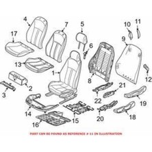 Bmw E46 Arka Panel (File Gözlü) Için Panel Klipsi V5BB Brombeer 52107047117