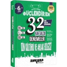 Akm Kitap 6. Sınıf Din Kültürü ve Ahlak Bilgisi Güçlendiren 32 Haftalık Kazanım Denemeleri Ankara Yayıncılık