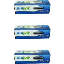 Toptan Budur Alüminyum Folyo, 30 cm x 100 Metre, 12 Mikron, 3 Paket