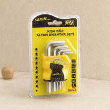 Efnaz Style Alyan Anahtar Seti 9 Parça Kısa Düz (1.5–10 Mm)