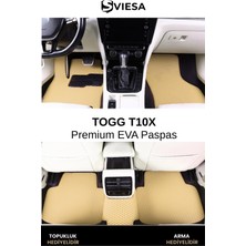 Sviesa Eva Togg T10X Uyumlu Araç Paspas Havuzlu Taban Su Geçirmez Kokusuz Özel Üretim 3D Premium Oto Paspas