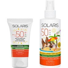 Toptan Budur Yağlı Ciltler Için Jel Güneş Kremi Mat Spf 50+ 50 ml ve Çocuk Güneş Kremi Sprey Spf 50+