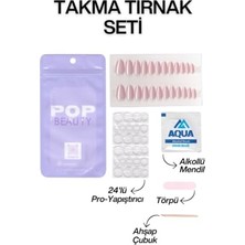 Toptan Budur Kadın Takma Tırnak Seti ve Zararsız Yapıştırıcı