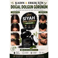Hb Skin Care Yeni Nesil Saç Dolgunlaştırıcı Siyah Pudra Seyrek Sakal Saçlar için Saç Fiberi / Saç Ve Beyaz Kapatıcı Suda Çıkmaz