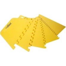 Toptan Budur Sarı Doku Tarağı 5'li Set, Sarı, Tek Ebat