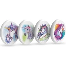 Toptan Budur Sg.21 Silka 4 Adet Unicorn Silgi ve 2 Adet Prime Kalemtraş Seti, Kız Öğrenci