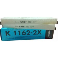 Filtron Polen Filtresi 2'li Audı A6 C6 Sedan Avant Allroad 2,0/2,7/3,0 Tdi 2,0/2,8/3,0/3,2 Tfsi 4,2 Quattro K1162-2X