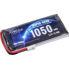 Toptan Budur 3.7 V 1s Lipo Batarya-Pil 1050 Mah 40C