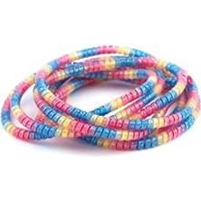 Toptan Budur Şarj Aleti Kablosu Için Sugarray Glitter Spiral Kordon Koruyucu Kılıf