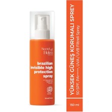 Toptan Budur Yüksek Güneş Korumalı Sprey 150 Ml, 50 Spf, Pa++++, Uva/uvb Filtreli, Brezilya Fındığı