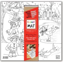 Toptan Budur White 40X40 cm Karlı Bir Gün Oyun Matı