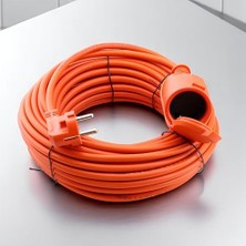 Toptan Budur Cca Uzatma Kablosu 40 Metre, 3x2.5 Mm, Ev Tipi Kapaklı Monofaze Topraklı Kablolu Tekli Grup Fiş P