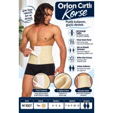 Royaleks Orlon Cırtlı Korse – Unisex Bel ve Karın Destek Korsesi – M 1007 - Rylks