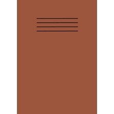 Toptan Budur Brown A5 School Exercise Book Lined Paper Workbook Supplies 101 Pages With Margin Line: For Students