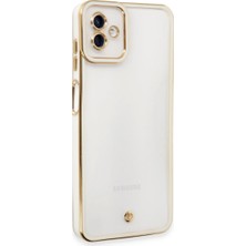Toptan Budur Samsung Galaxy A04 Kılıf Liva Lens Silikon - Beyaz