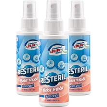 Toptan Budur Resteril Bebek Dezenfektan Sprey Alkolsüz Bebek Dezenfektanı Seyahat Boy 100 ml X3 Saf Hipokloröz