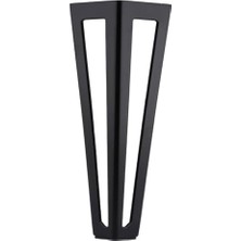 Toptan Budur BADEM10 Metal 20 cm Siyah Ovit Koltuk Baza Sehpa Masa Ayağı Ayak