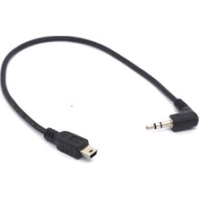 Toptan Budur Açılı 3,5 Trs - Mini USB Kablosu, Hero3, Hero3+ ve Hero4 Için 90 Derece 3,5 mm Erkekten Mini 5 P