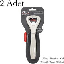 Toptan Budur 2 Adet Paslanmaz Metal Aksamlı Şişe Açacağı, 2 Farklı Renk Gönderilir