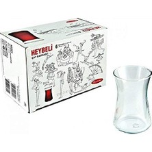 Toptan Budur 42361 Heybeli Çay Bardağı, 6'lı, 165 cc