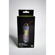 Toptan Budur Let Life Is Full Of Light LED Yüksek Işık Flasher Çakar Mavi Beyaz Kırmızı Dahili Pil Şarj
