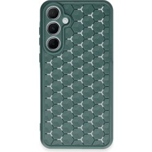 Toptan Budur Samsung Galaxy A25 5g Kılıf Petek Silikon Kapak - Koyu Yeşil