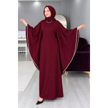 Ferace Abaya Yarasa Kimono Kol Tessettür Elbise