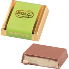 Bolçi Fıstık Krema Dolgulu Sütlü Kare Çikolata 16 gr  400 gr