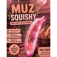 Black Diamond Plush Toy Pembe Simli Muz Sukuşi Mojmoj Muz Sukuşi