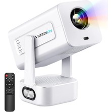 Str Store Profesyonel Akıllı Sinema Projeksiyon Cihazı Projektör Ekran Yansıtma Wifi Bluetooth 5.4 300 Ansı Full Hd 4K Destek 30-200 Inç