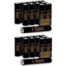 Str Store A174 Ultra Alkalin 12'li Paket LR03 1.5V Aaa Ince Kalem Pil + 12'li Paket Lr6 1.5V Aa Kalem Pil
