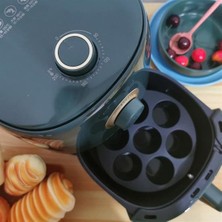 Str Store 7 Gözlü Silikon Çok Amaçlı Airfryer Muffin Cupcake Kek ve Çörek Pişirme Kalıbı