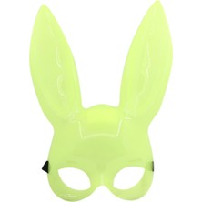 Str Store Karanlıkta Yanan Glow Floresan Tavşan Maskesi 32X22 cm