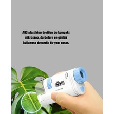 Str Store Taşınabilir Eğitim Mikroskobu 80X–200X LED Işıklı ve Darbeye Dayanıklı