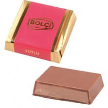 Bolçi Fındık Gıanduja Dolgulu Sütlü Kare Çikolata 16 gr 400 gr