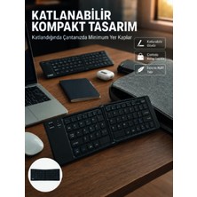 Str Store Kablosuz Katlanabilir Bluetooth Klavye Telefon Tablet Bilgisayar Uyumlu