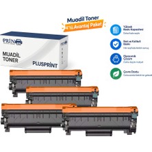 Plusprint TN-2550XL- Brother HL-L2461DN Yazıcı Uyumlu Toner 4'lü Paket