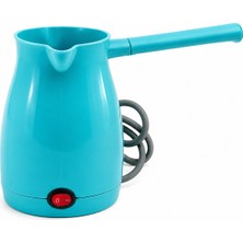 Str Store Awox Caffeen Mavi Elektrikli Cezve Türk Kahvesi Makinesi Plastik Çift Ağız 0.4lt - 5 Fincan 1000W