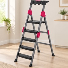 Universal 4+1 Basamaklı Metal Merdiven 150 kg