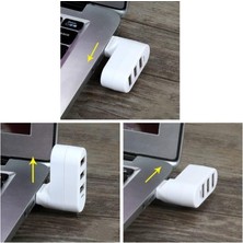 Universal 4692B 4 Port USB 2.0 Hub Çoklayıcı Çoğaltıcı 180 Derece