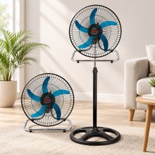 Zenviaa Sanayi Tipi Ayaklı Vantilatör - 5 Metal Kanatlı, 3 Kademe Hız ZENVIAA365423