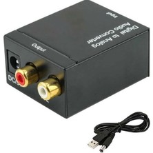Universal 5545 Dijital To Analog Optik Tos Ses Çevirici Dönüştürücü Adaptör
