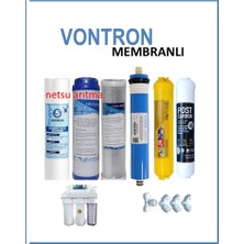 Netsu -6 lı Su Arıtma Filtre Seti, Vontron Membranlı--Açık Kasa Su Arıtma Cihazı Filtresi