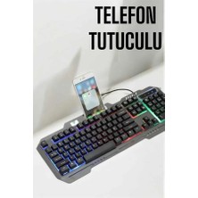 Str Store Oyuncu Klavyesi Q Klavye Rgb Işıklı Mouse Hediyeli