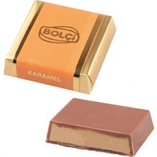 Bolçi Karamel Dolgulu Sütlü Kare Çikolata 16 gr 400 gr