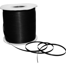 Str Store 08803/500-030 Çift Yüzlü Saten Kurdele 1/8" x 500 Yd Hediye Paketleme Için Siyah Şerit, Doğum Günü Hediye Kartları, Kadınlar Için Saten Elbise, El Sanatları Için Ipek Kurdeleler, Çiftler